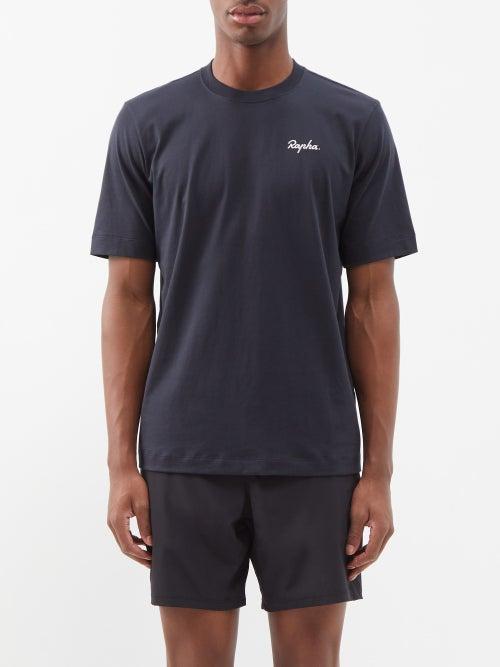 Rapha - Logo-print Cotton-jersey T-shirt - Mens - Black White