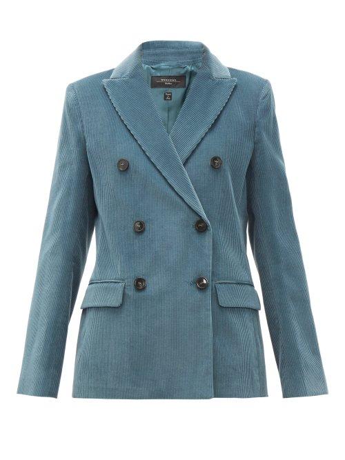 Matchesfashion.com Weekend Max Mara - Ometto Blazer - Womens - Light Blue