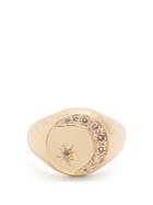Jacquie Aiche Diamond & Yellow-gold Signet Ring