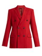 Matchesfashion.com Connolly - Double Breasted Crepe Jacket - Womens - Red