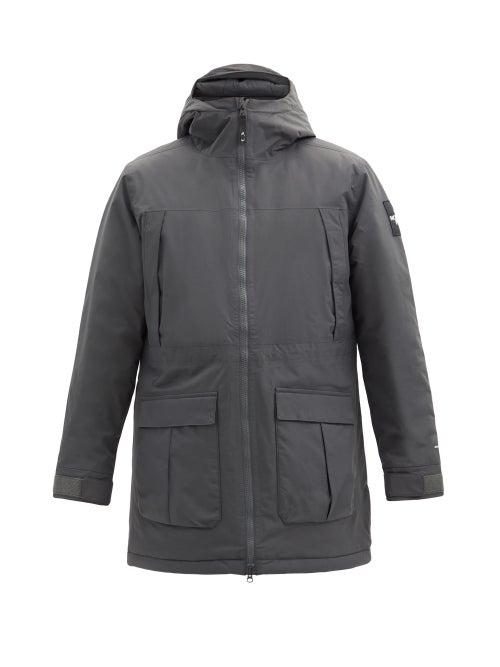 Matchesfashion.com The North Face - Storm Peak Logo-patch Padded-shell Hooded Parka - Mens - Grey