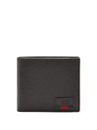 Gucci Web-trim Grained-leather Wallet