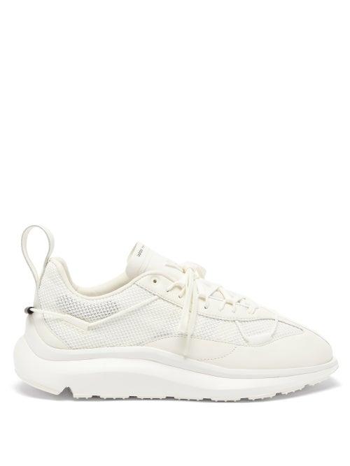 Matchesfashion.com Y-3 - Shiku Mesh Trainers - Mens - White
