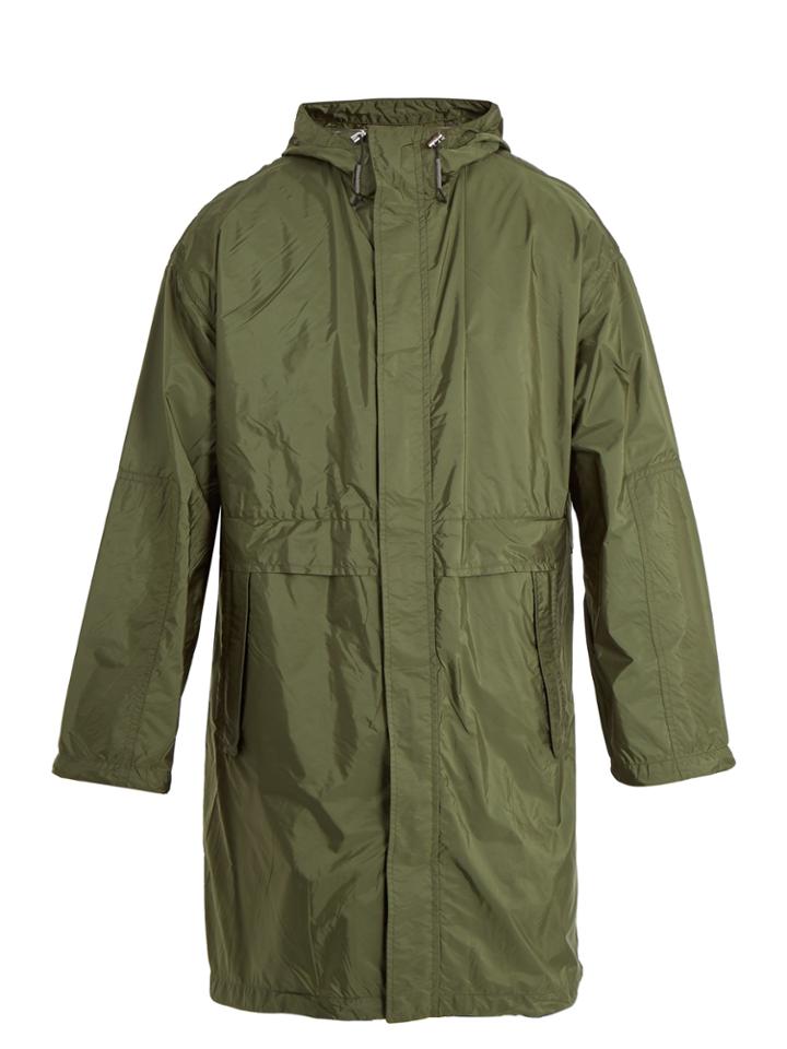 Prada Lightweight Hooded Nylon Parka