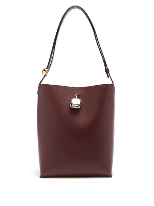 Matchesfashion.com Jil Sander - Perfume-charm Medium Leather Tote Bag - Womens - Burgundy