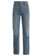 Matchesfashion.com Eve Denim - Juliette High Rise Straight Leg Jeans - Womens - Denim
