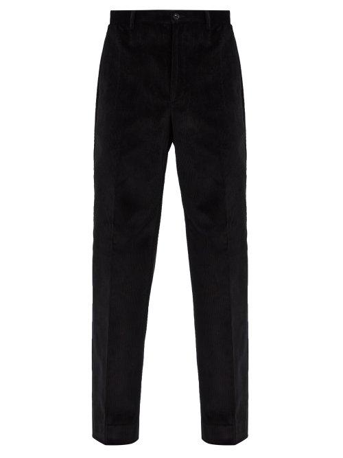Matchesfashion.com Cobra S.c. - Classics Cotton Corduroy Trousers - Mens - Black