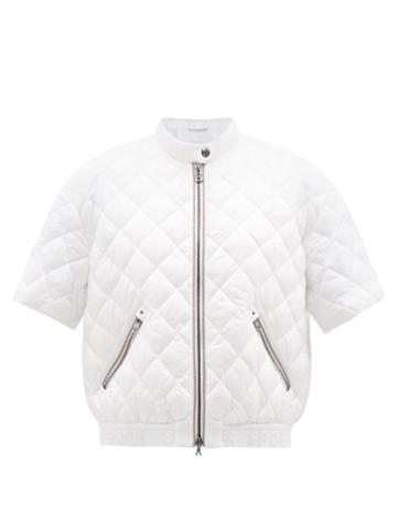 Bogner - Cropped Quilted-shell Golf Jacket - Womens - White