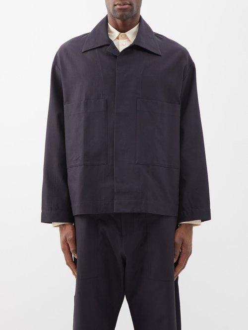 Studio Nicholson - Beste Cotton-drill Chore Jacket - Mens - Navy