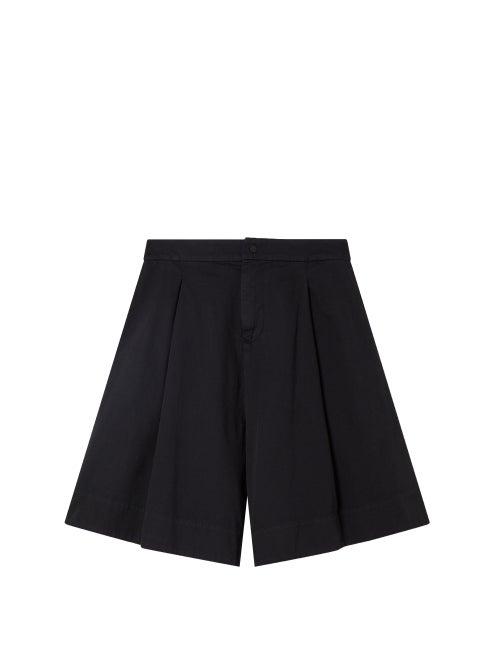 Matchesfashion.com Birkenstock X Toogood - The Mudlark High-rise Pleated Shorts - Womens - Black