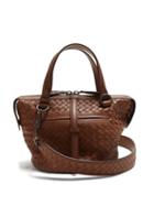 Matchesfashion.com Bottega Veneta - Tambura Small Intrecciato Leather Bag - Womens - Tan
