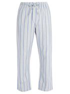 Matchesfashion.com Derek Rose - Cotton Pyjama Trousers - Mens - Blue