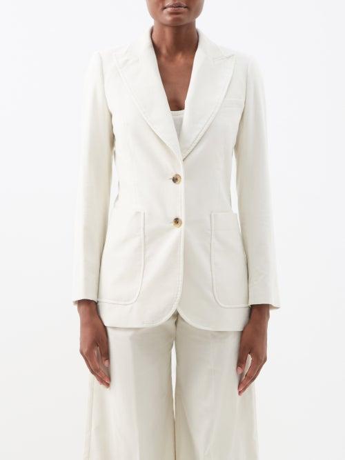 Bella Freud - St. James Corduroy Jacket - Womens - Ivory