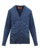 Matchesfashion.com Missoni - Space Dyed Wool Cardigan - Mens - Navy