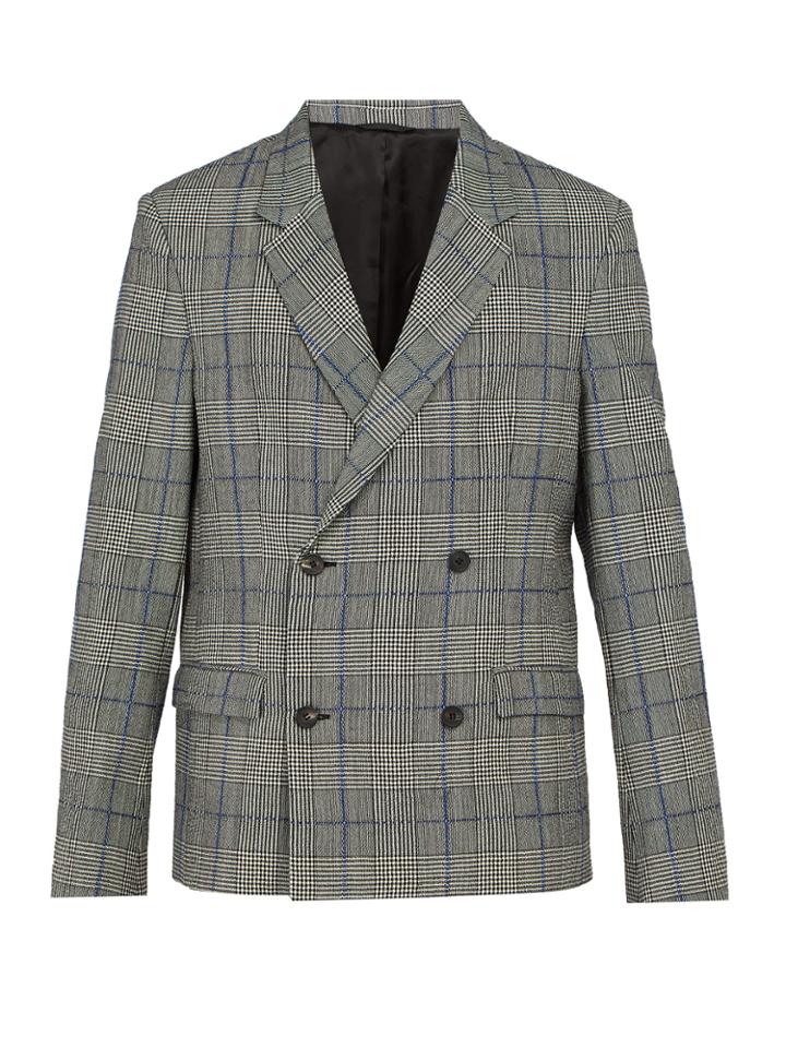 Joseph Charles Prince Of Wales-checked Wool Blazer