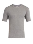 Matchesfashion.com Schiesser - Karl Heinz Grey Cotton Mlange T Shirt - Mens - Grey