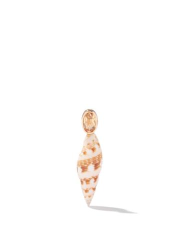 Dezso - Imperial Topaz & 18kt Rose-gold Single Earring - Womens - Multi