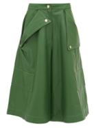 Matchesfashion.com Jacquemus - Belize Leather Culottes - Womens - Green