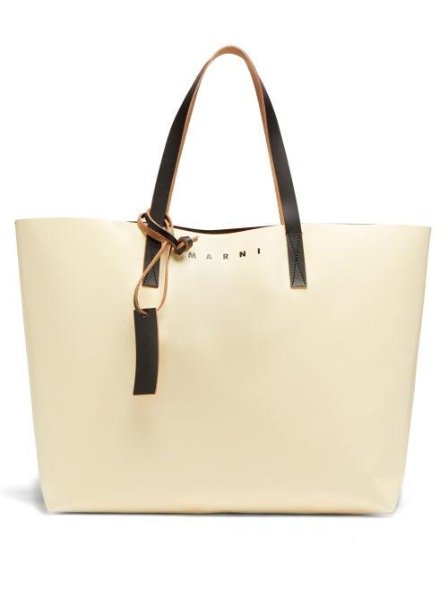 Mens Bags Marni - Tribeca Bi-colour Pvc Tote Bag - Mens - Beige