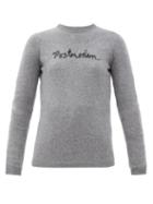 Matchesfashion.com Bella Freud - Postmodern Cashmere Sweater - Womens - Grey