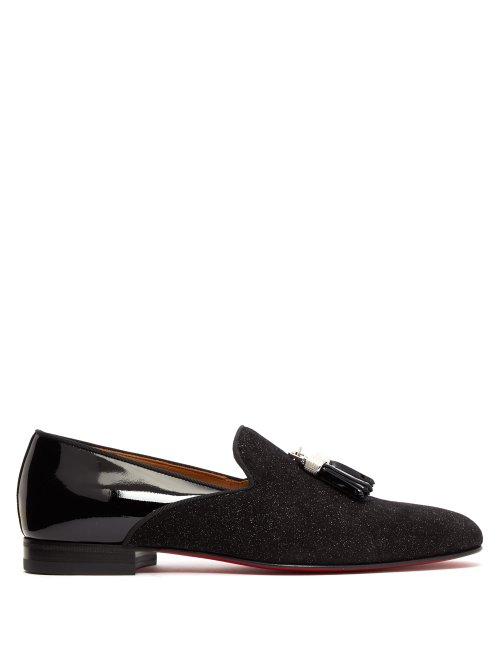 Matchesfashion.com Christian Louboutin - Tassileon Patent Leather Loafers - Mens - Black