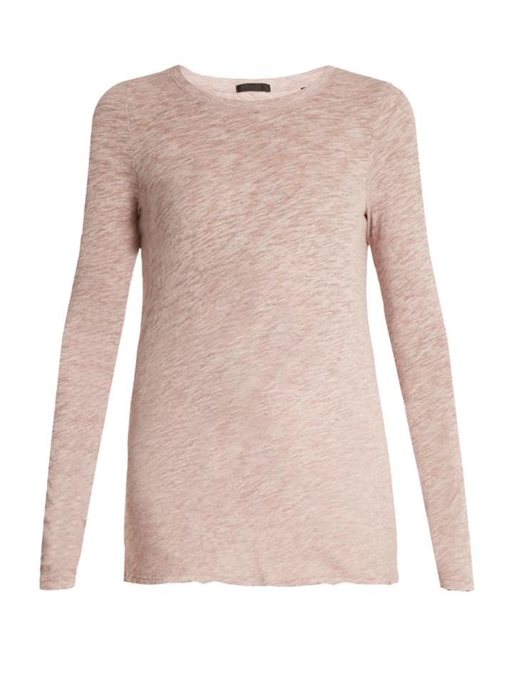 Atm Raw-edged Cotton-blend T-shirt