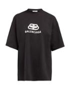 Matchesfashion.com Balenciaga - Bb Monogram Printed Cotton T Shirt - Womens - Black