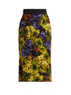 Dolce & Gabbana Grape-print Cady Midi Skirt