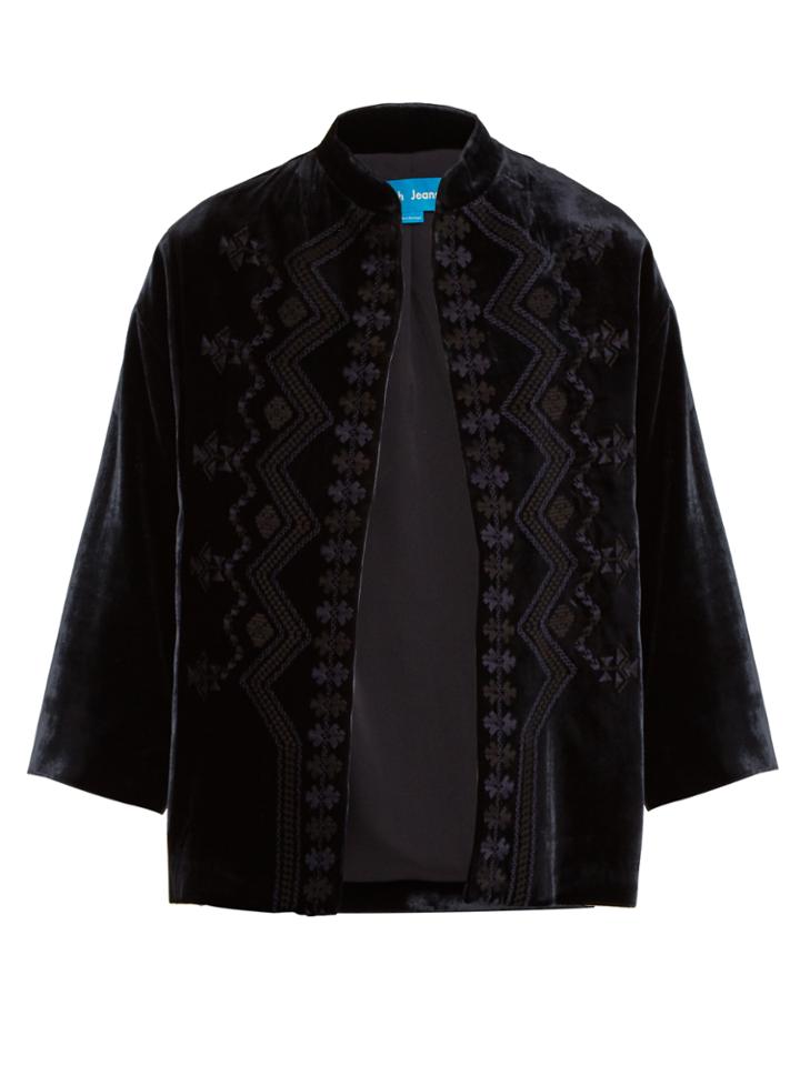 M.i.h Jeans Gibson Embroidered-velvet Jacket