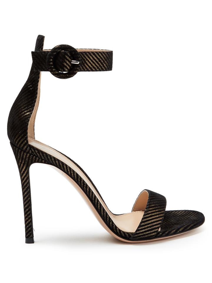 Gianvito Rossi Portofino Striped Sandals