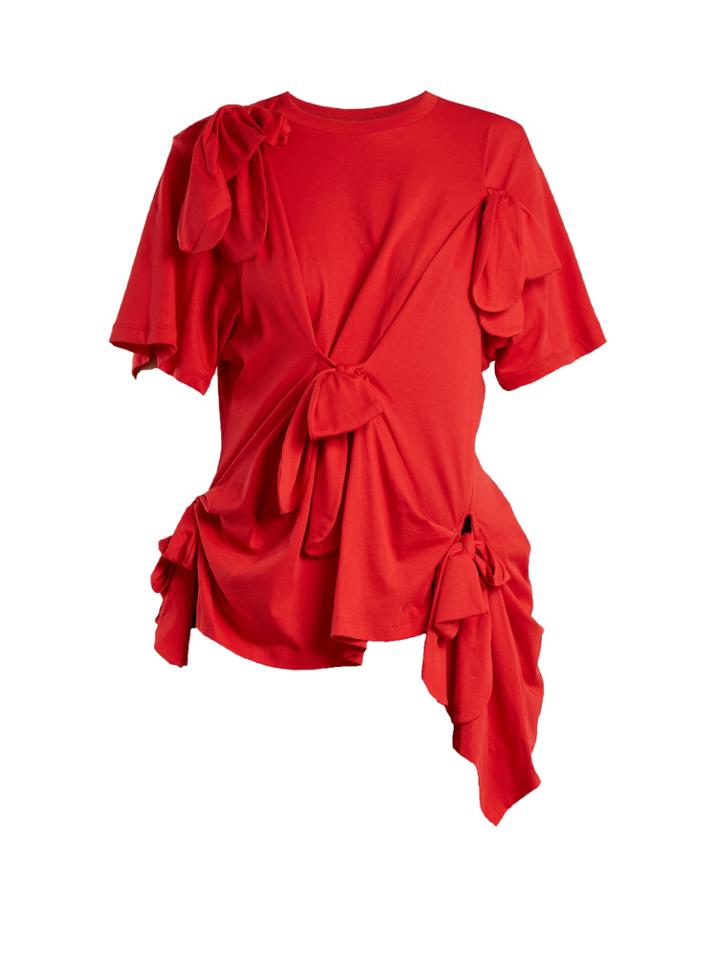 Simone Rocha Bow-tied Crew-neck T-shirt