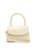 Matchesfashion.com By Far - Mini Crocodile Embossed Leather Handbag - Womens - Ivory