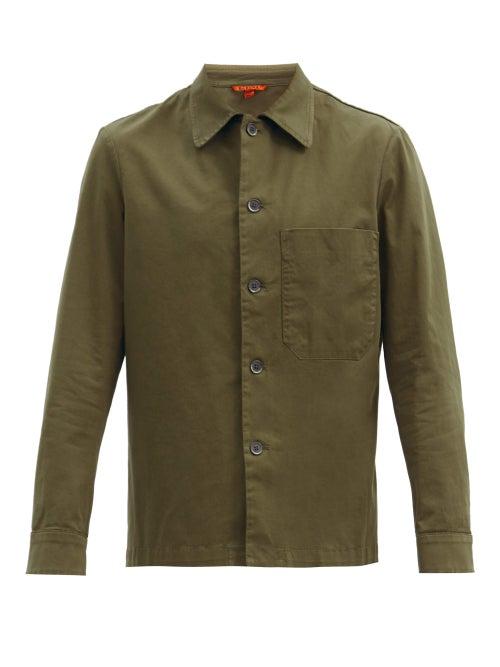 Matchesfashion.com Barena Venezia - Cedrone Cotton-blend Canvas Overshirt - Mens - Khaki