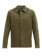 Matchesfashion.com Barena Venezia - Cedrone Cotton-blend Canvas Overshirt - Mens - Khaki