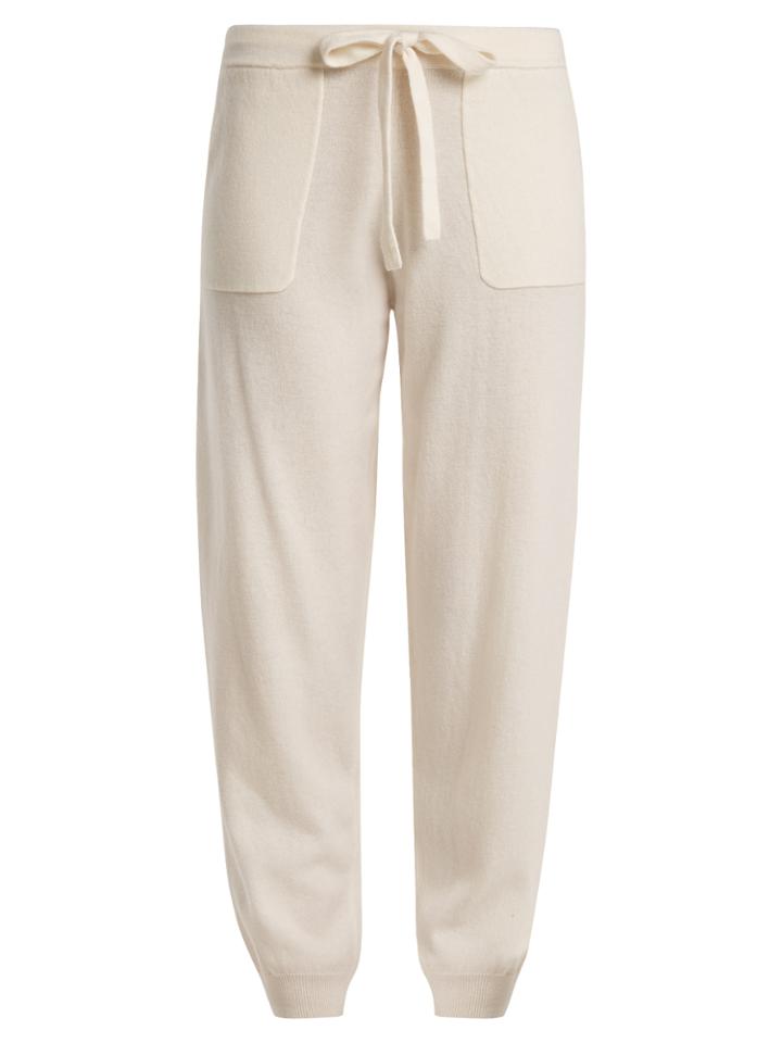 Allude Tie-waist Wool And Cashmere-blend Track Pants