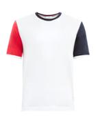 Matchesfashion.com Thom Browne - Panelled Cotton-jersey T-shirt - Mens - White