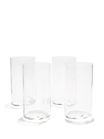 Zaha Hadid Design - Set Of Four Hew Highball Glasses - Clear