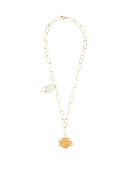 Matchesfashion.com Alighieri - The Refrain Of The Night 24kt Gold-plated Necklace - Womens - Gold