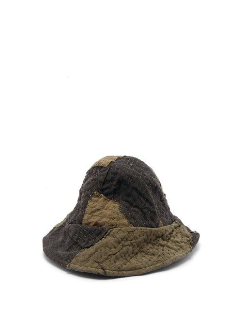 Matchesfashion.com By Walid - Hani Repurposed Cotton-canvas Bucket Hat - Mens - Khaki