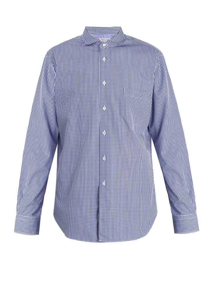 Junya Watanabe X Turnbull & Asser Gingham Cotton-poplin Shirt