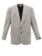 Matchesfashion.com Vetements - Single-breasted Prince Of Wales-checked Blazer - Womens - Grey