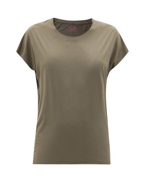 Matchesfashion.com Commando - Butter Modal-blend Jersey T-shirt - Womens - Khaki