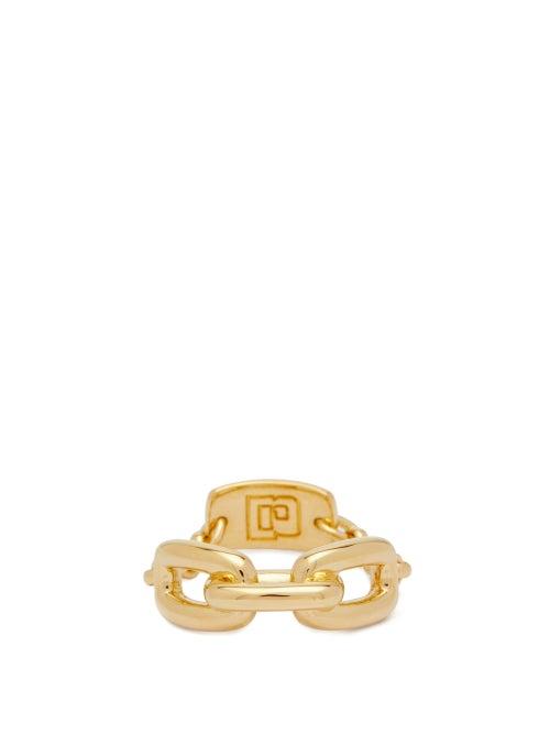 Matchesfashion.com Paco Rabanne - Chain-link Metal Ring - Womens - Gold