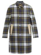Matchesfashion.com Mackintosh - Duncan Single-breasted Checked Cotton Coat - Mens - Blue Multi