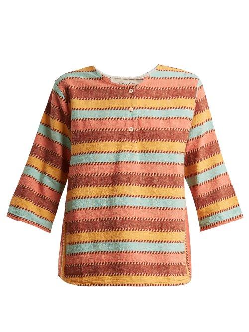 Matchesfashion.com Ace & Jig - Ariel Cotton Top - Womens - Multi