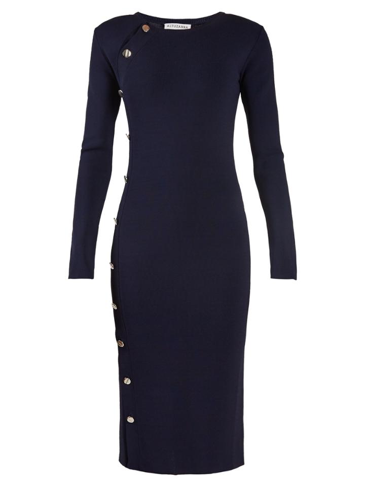 Altuzarra Arzel Button-through Stretch-knit Dress