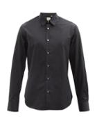 Mens Rtw Paul Smith - Point Collar Cotton-poplin Shirt - Mens - Black