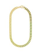 Fry Powers - Grass Enamel & 14kt Gold-plated Necklace - Womens - Green Multi