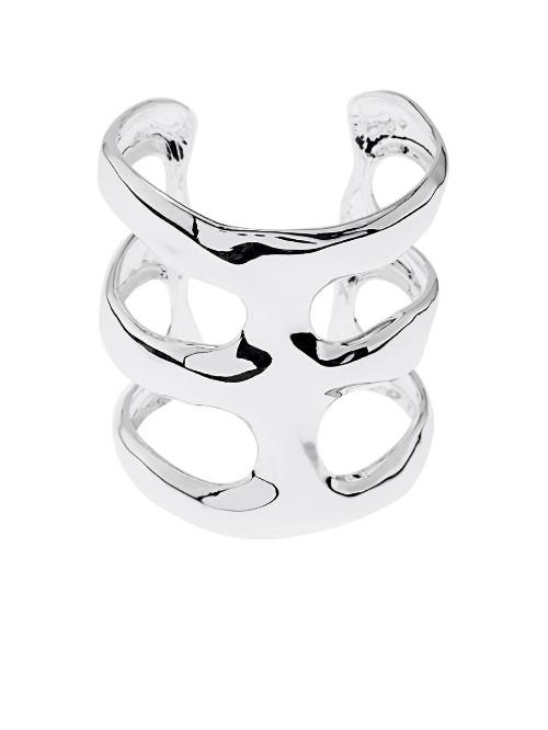 Robert Lee Morris Rib-cage Silver-plated Cuff