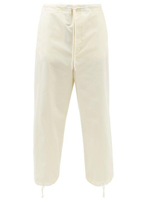 2 Moncler 1952 - Drawstring-cuff Technical-canvas Track Pants - Mens - White
